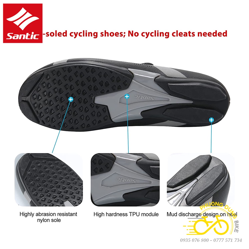 Giày đi xe đạp thể thao Road, MTB  SANTIC 2022 - Khóa Vặn