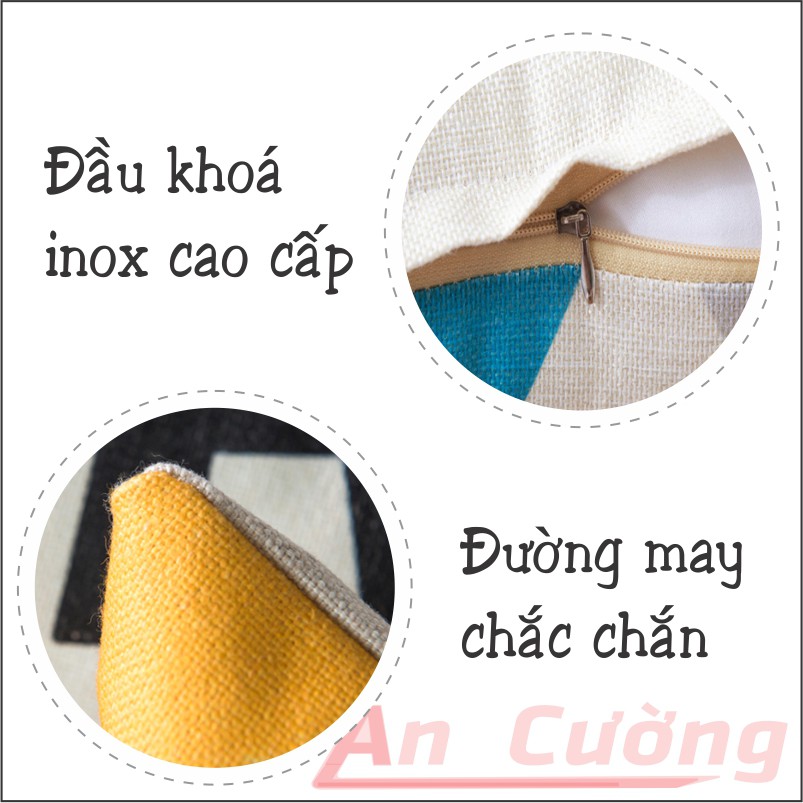 Vỏ gối vuông sofa💖𝑭𝑹𝑬𝑬𝑺𝑯𝑰𝑷💖 Áo gối sofa tựa lưng ghế văn phòng vải gai hiện đại giá rẻ | BigBuy360 - bigbuy360.vn