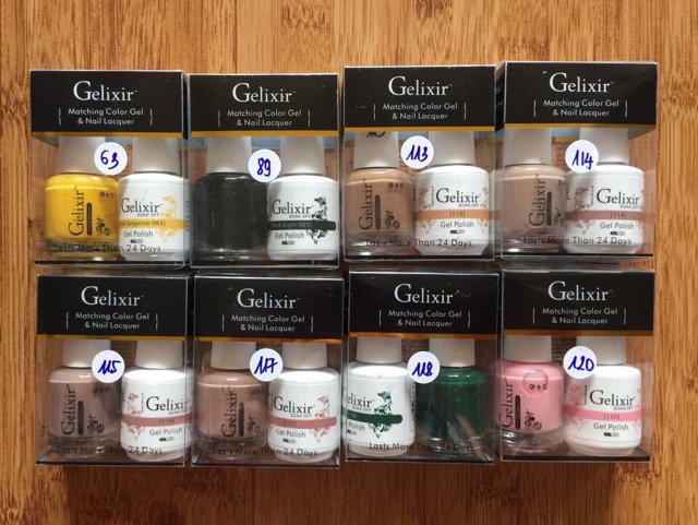 Sơn Gelixir Mỹ 🇺🇸 (Set sơn gồm 1 thường và 1 sơn gel)