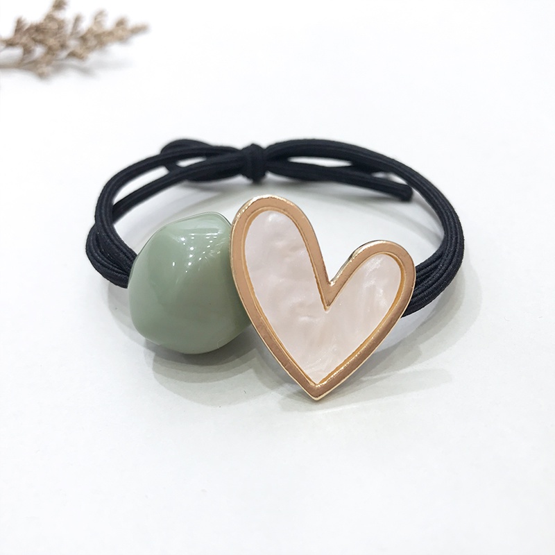 Dây Buộc Tóc Cao Su Màu Sắc Ngọt Ngào Phong Cách Hàn Quốc Cho Nữ