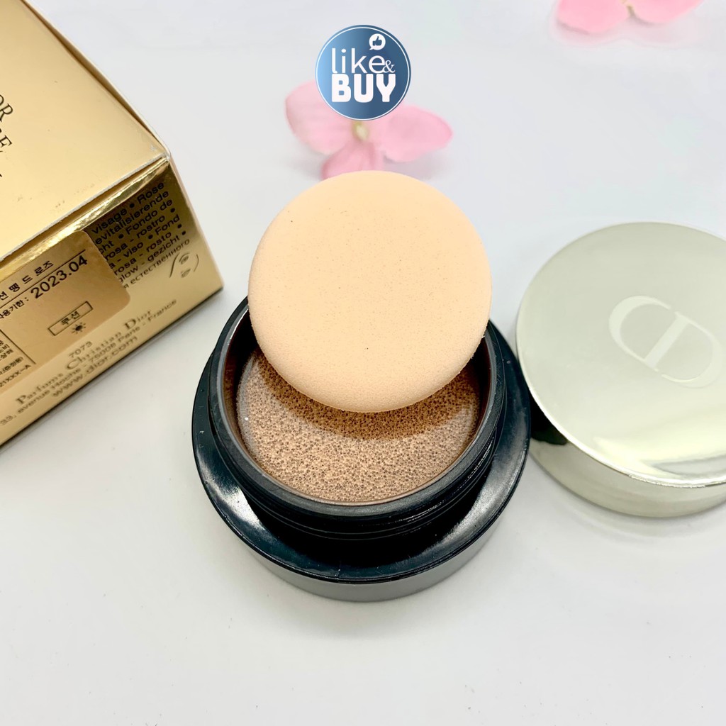 Phấn nước Dior Prestige Le Cushion De Rose SPF 50+ PA+++ mini màu 010 - hàng nội địa Hàn