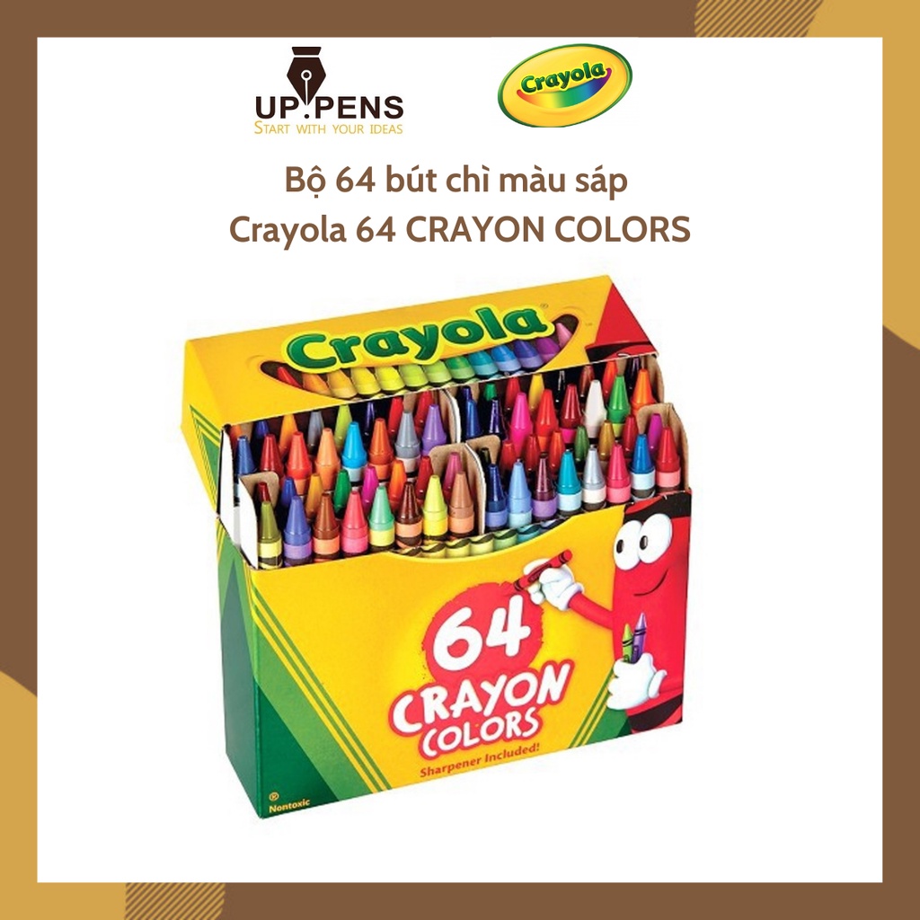 Bộ 64 bút chì màu sáp Crayola 64 CRAYON COLORS