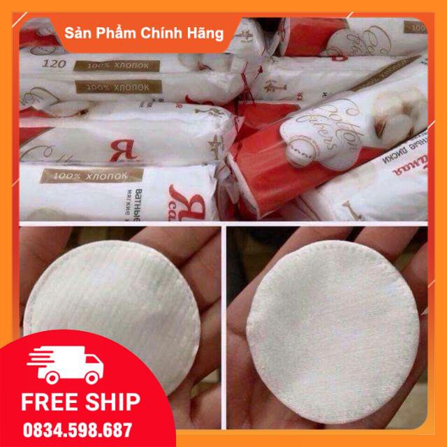 Mỹ phẩm Bông tẩy trang R Nga tôi là nhất 120 miếng ok