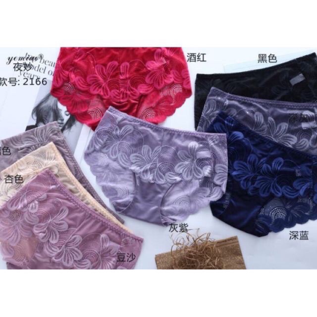 (2166) combo 10quần lót ren cao cấp