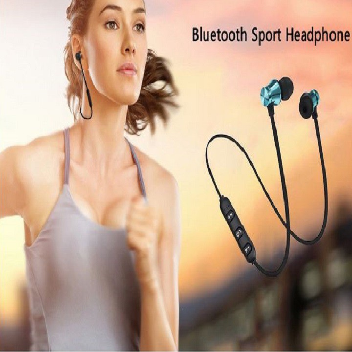 ★★ Tai nghe không dây hít nam châm bluetooth Sport headset nghe nhạc cực đã