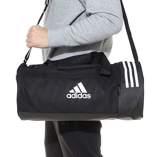 (CHUẨN HÃNG) Túi trống, túi đựng giày adidas mini ba sọc đen trắng - Túi tập gym