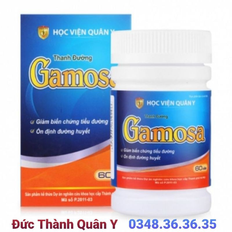 Combo 2 Hộp Gamosa Học viện Quân Y - Hỗ Trợ Bệnh Nhân Tiểu Đường