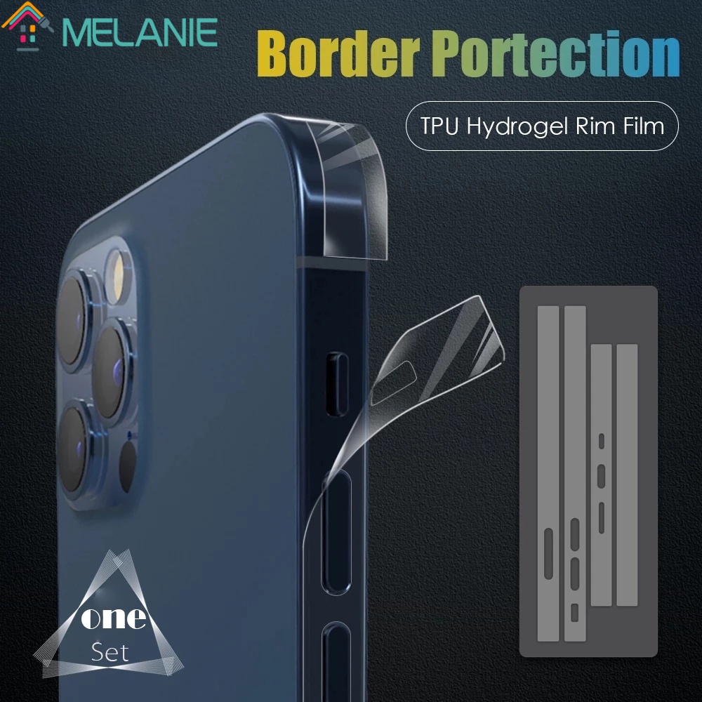 Bộ miếng dán khung điện thoại hydrogel trong suốt mặt nhám thích hợp cho iPhone 13 Pro Max Mini