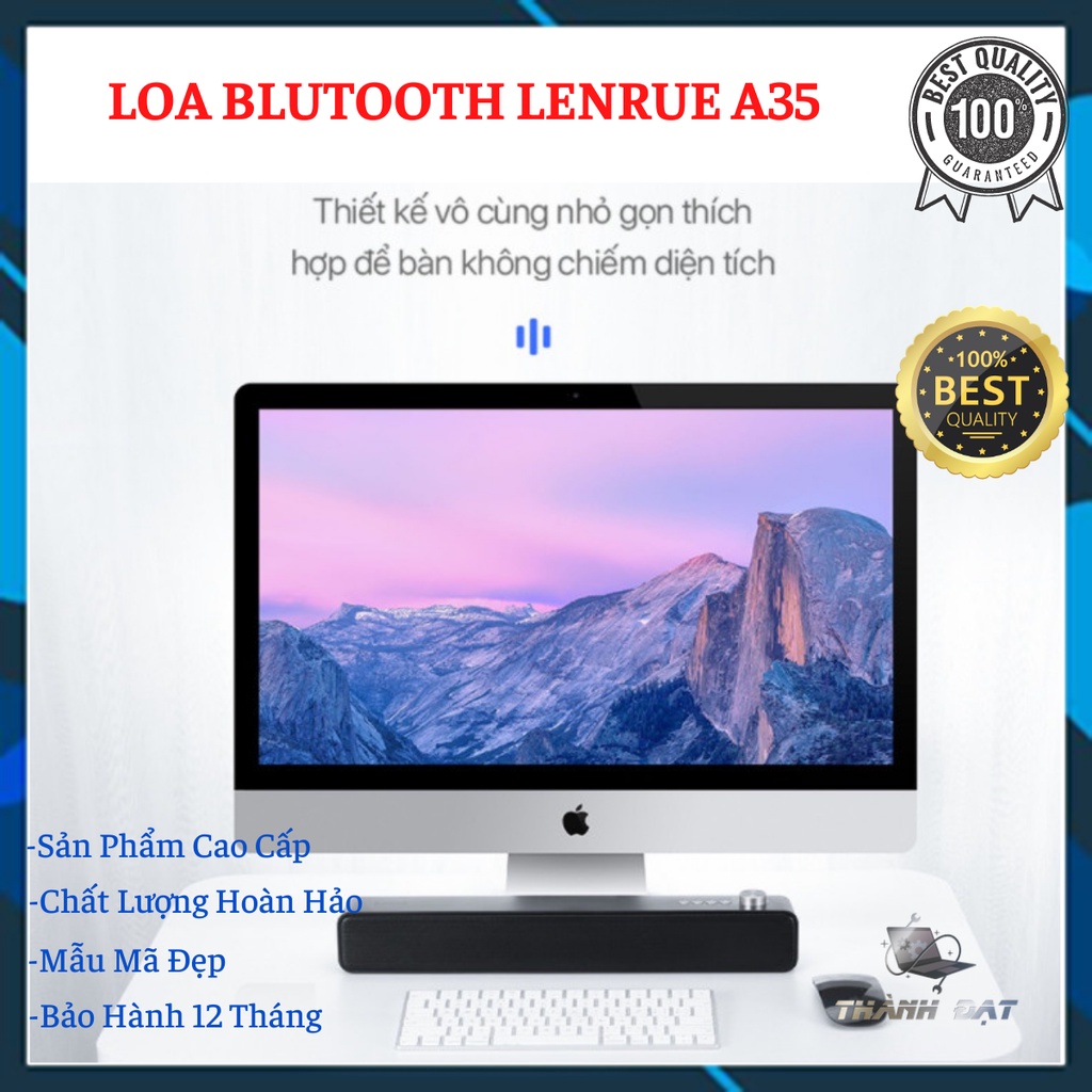 Loa máy tinh LENRUE không dây Bluetooth 5.0 có Micrô tích hợp Hoàn hảo cho máy tính,Laptop, iP.ad.Điện thoại
