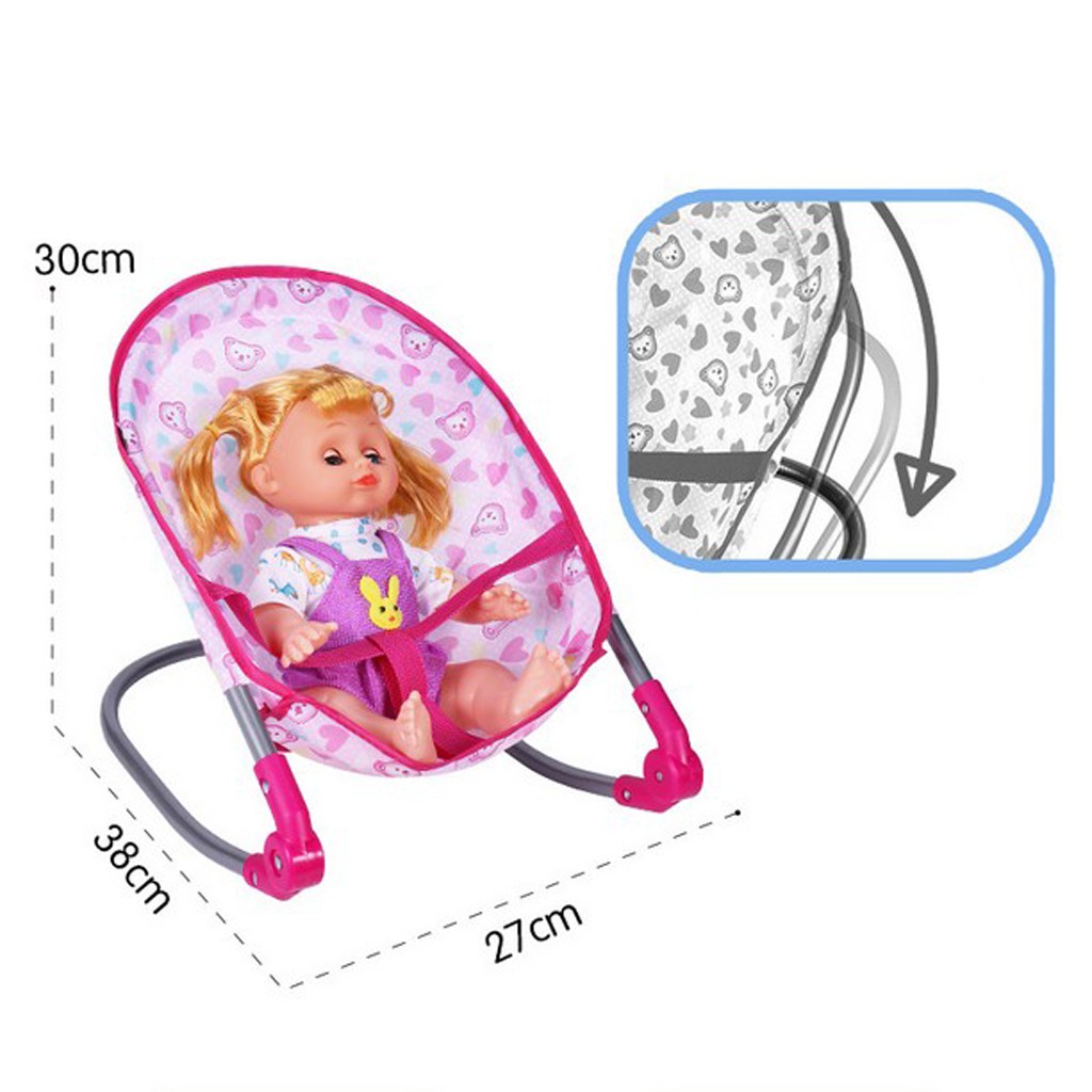 Bubble Shop61 Đồ nội thất phòng mẫu giáo cho bé Trang trí ghế bập bênh búp bê ABS Đồ chơi