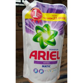 Nước Giặt Ariel Giữ Màu Dạng Túi có vòi.