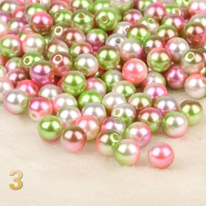 Set 100 hạt ngọc trai giả nhiều màu sắc dùng để trang trí quần áo