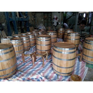 Thùng Ngâm Rượu Gỗ Sồi 50L