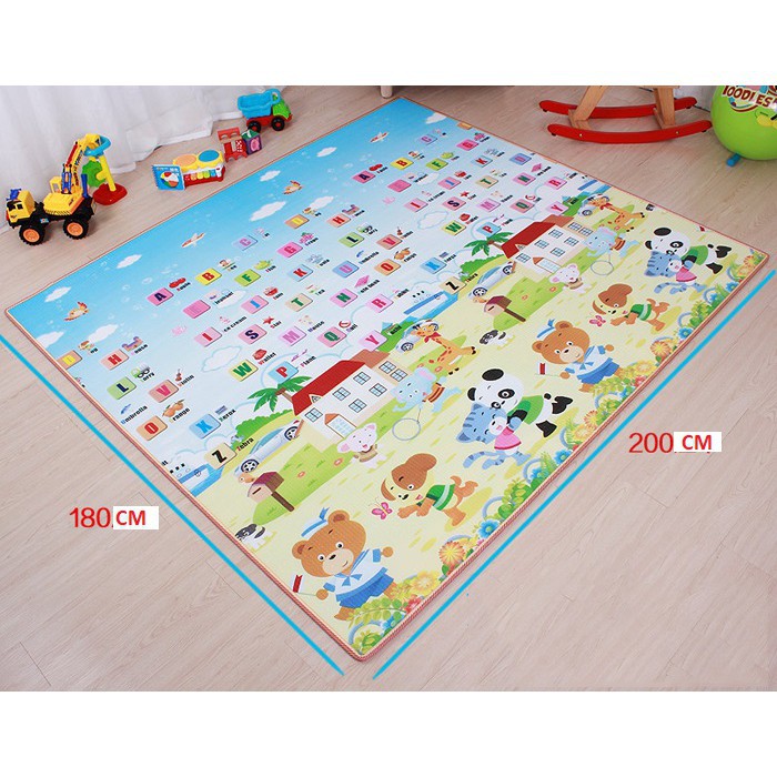 Combo 5 thảm chơi 2 mặt Maboshi Baby 1m8x2m(GIÁ RẺ)