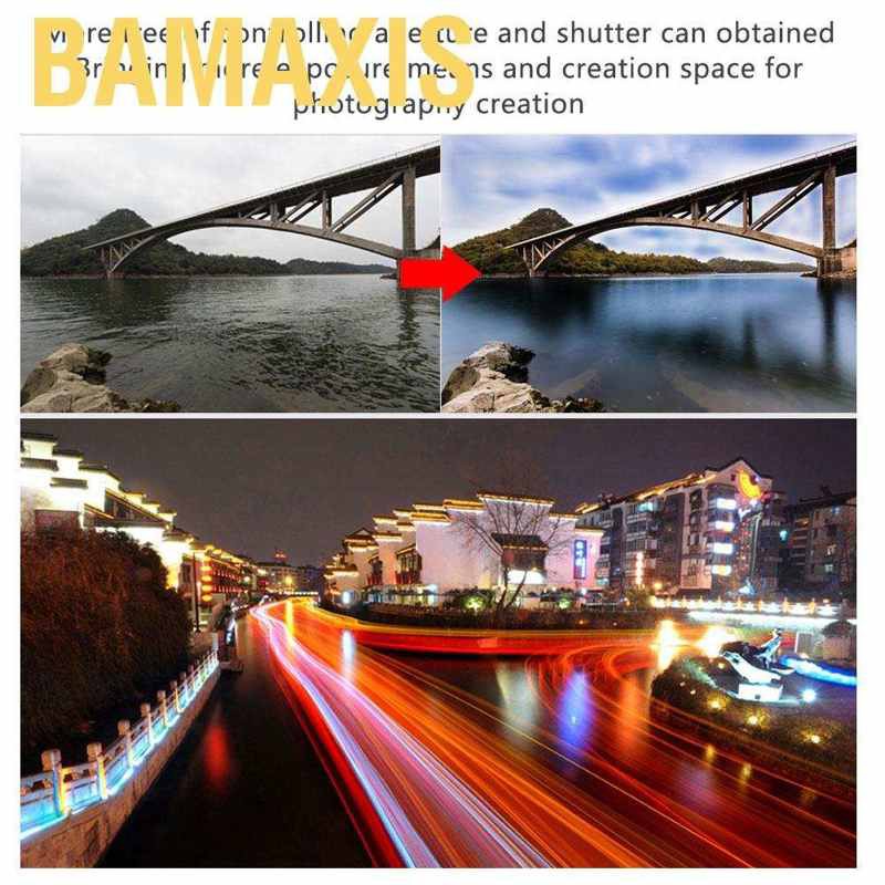 Bamaxis 37 mm ND lens filter  aluminum alloy ND2‑400 adjustable optical glass for Canon/for Nikon/for Sony/for Pentax/for Olympus/for Fuji