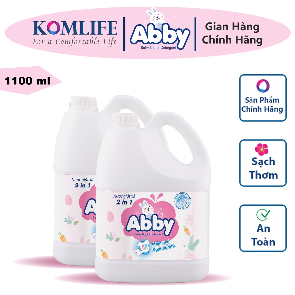 Nước giặt xả mẹ và bé ABBY thiên nhiên 3000ml