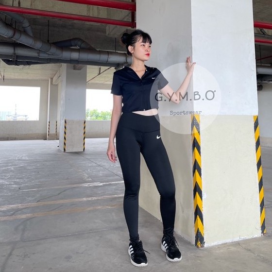 [Freeship đơn từ 0đ] [Có Video] QUẦN LEGGING DÀI CẠP CAO TẬP GYM BASIC NK SIÊU ĐẸP, Quần tập gym, yoga nâng mông