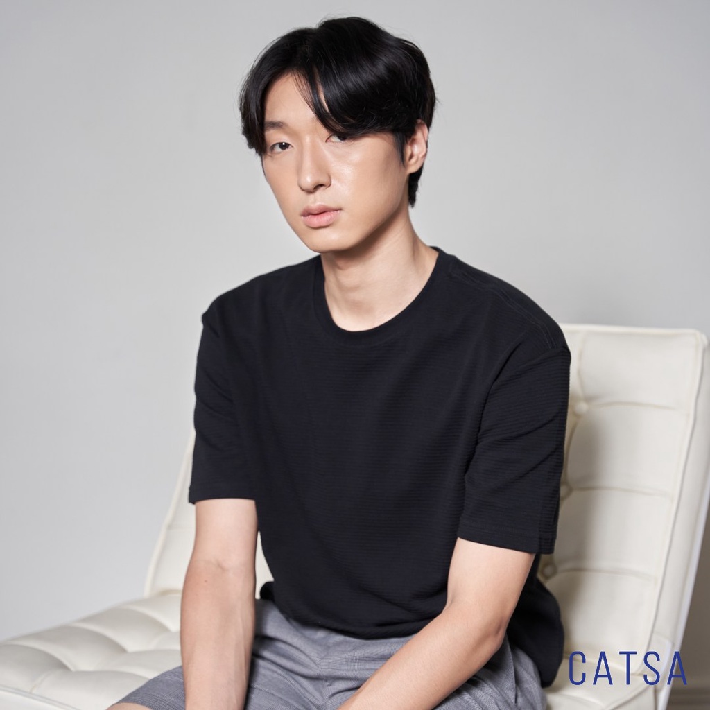 Áo thun nam cổ tròn CATSA vải thun cotton mặc thoải mái, thoáng mát, thấm hút mồ hôi ATN272 - ATN273 - ATN288