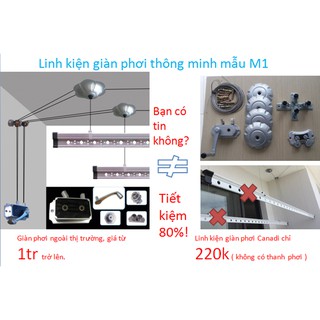 Bộ linh kiện giàn phơi thông minh MS1