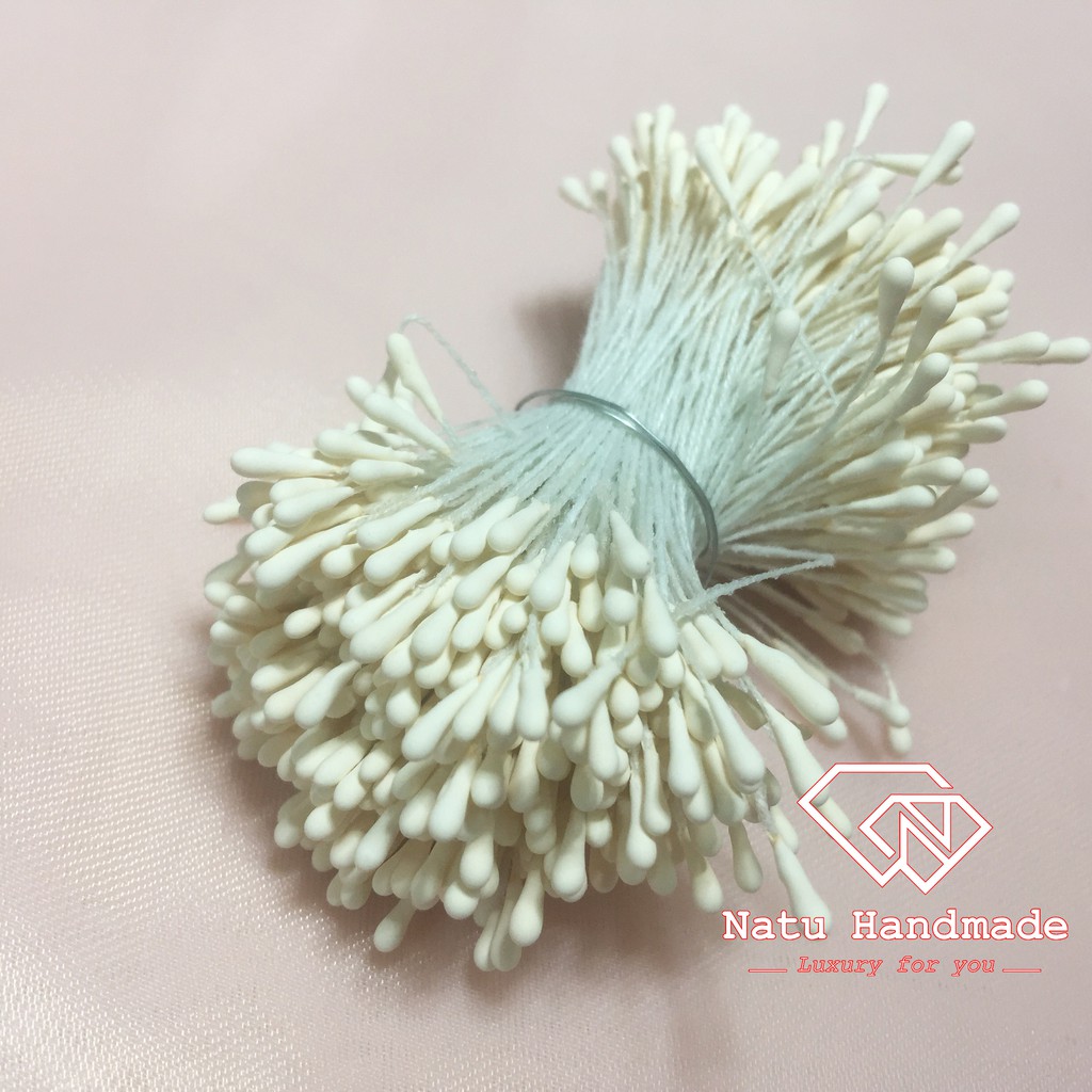 - Nguyên liệu làm hoa cài áo - hoa cài tóc -  Nhụy hoa giả Hàn Quốc làm hoa handmade - Nhụy đơn