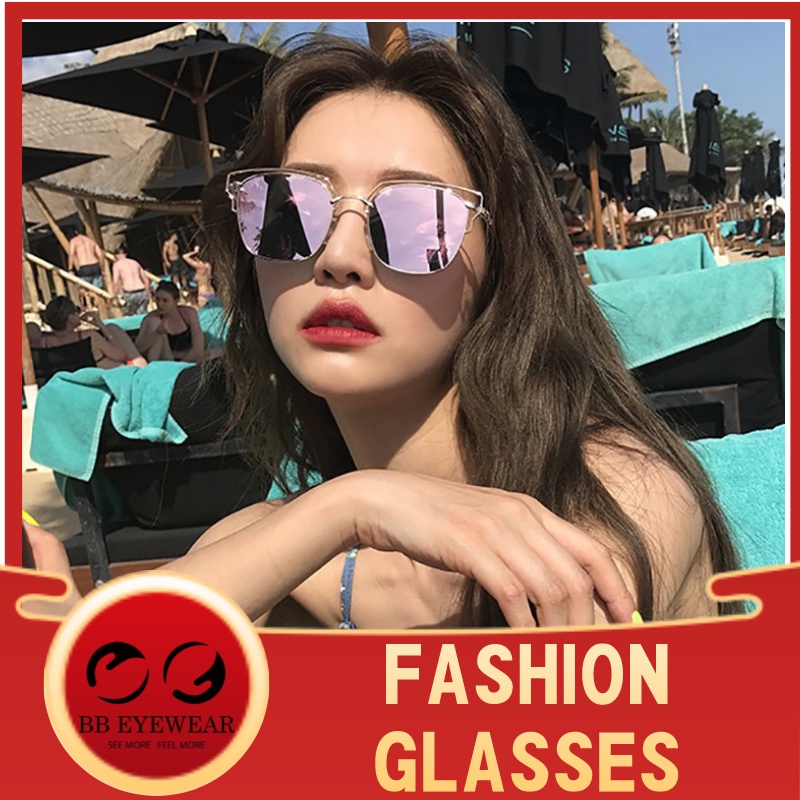 BB Eyewaer AR14 Kính Râm Thời Trang Nam Nữ Cool Kính Mát Gọng Tròn Kim Loại Chống UV400 tia cực tím nắng nhập khẩu