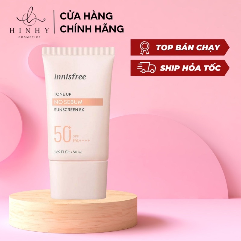 Kem chống nắng Innisfree Tone Up No Sebum mới 2022