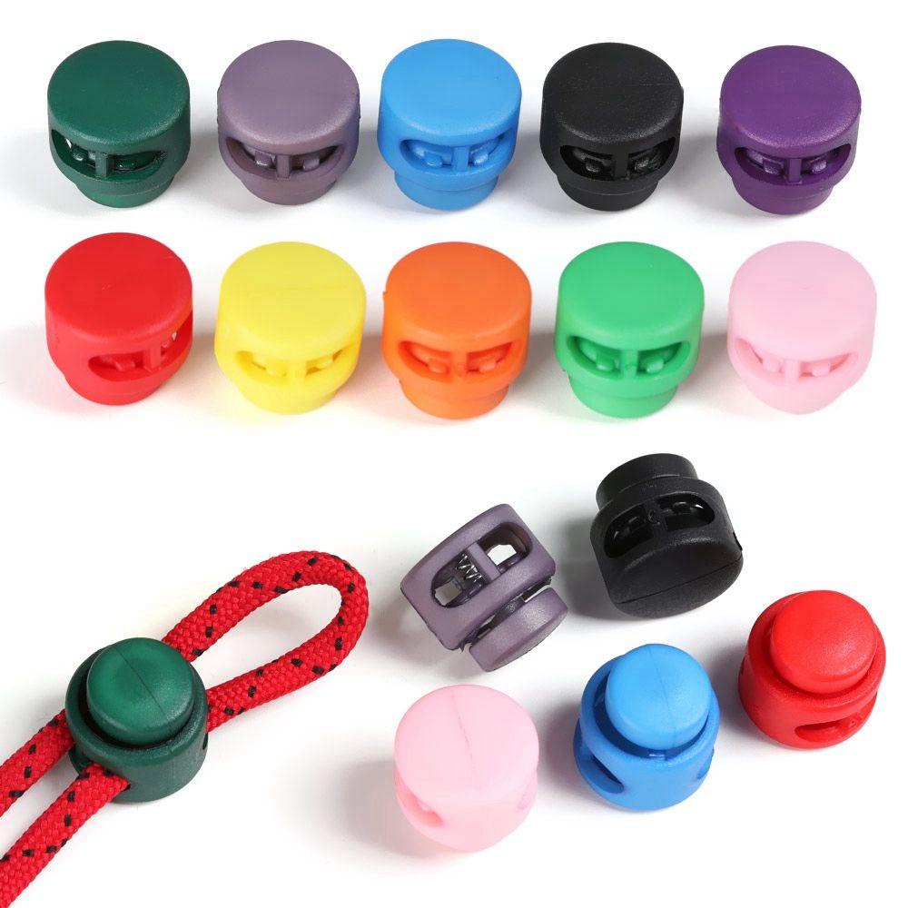 Set 20 Kẹp Nhựa Hai Lỗ 6mm Nhiều Màu Sắc