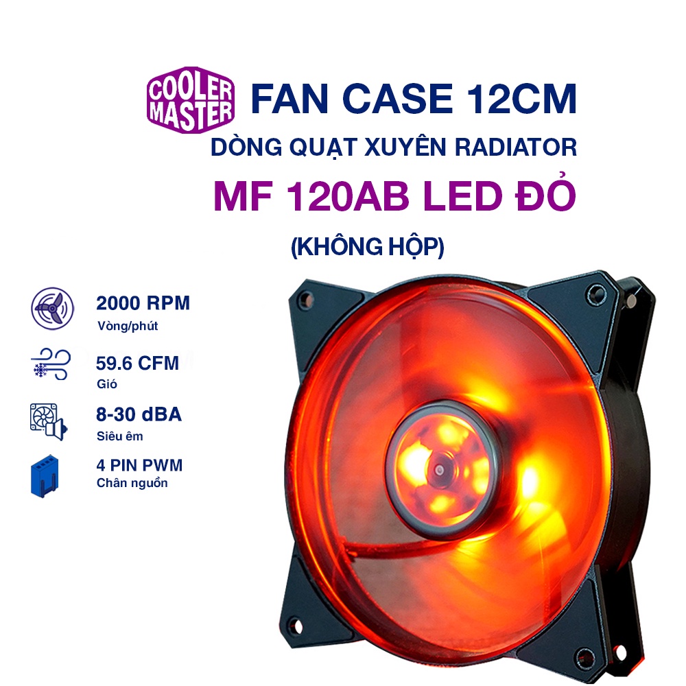 Quạt tản nhiệt case máy tính Cooler Master MasterFan MF120AB - Quạt Fan Case 12cm