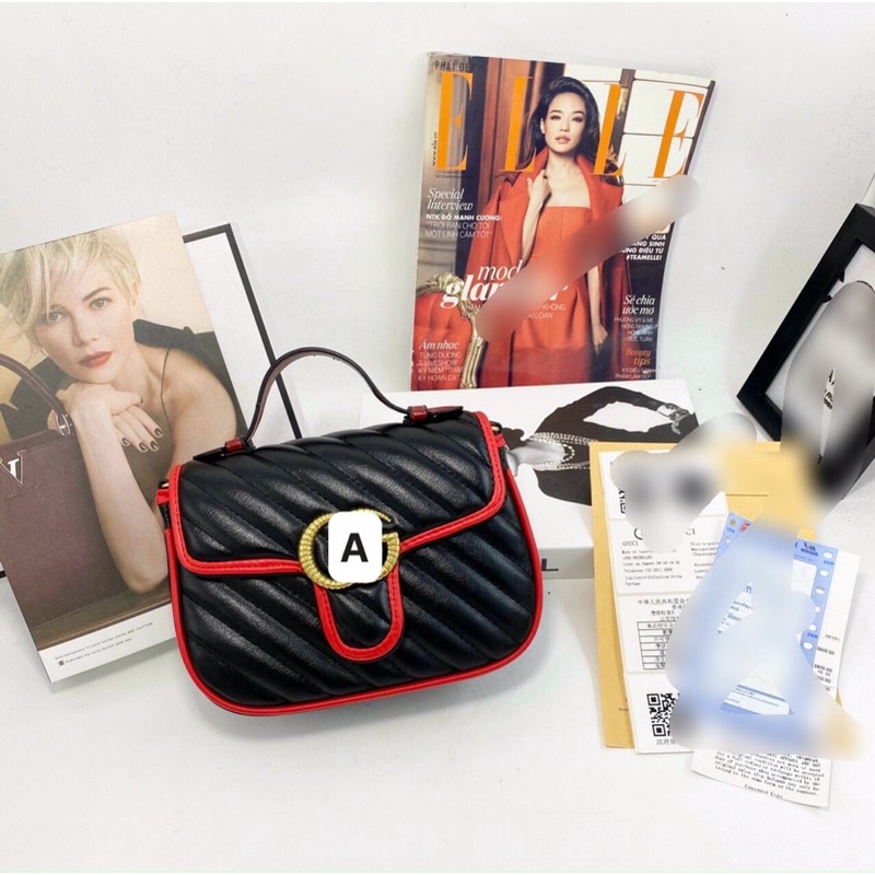 [fullbox da mềm] Túi xách nữ quảng châu da mềm gg 3 màu giá sale