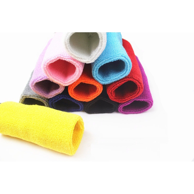 Băng đeo cổ tay làm từ cotton thấm hút mồ hôi dùng chơi thể thao tiện dụng