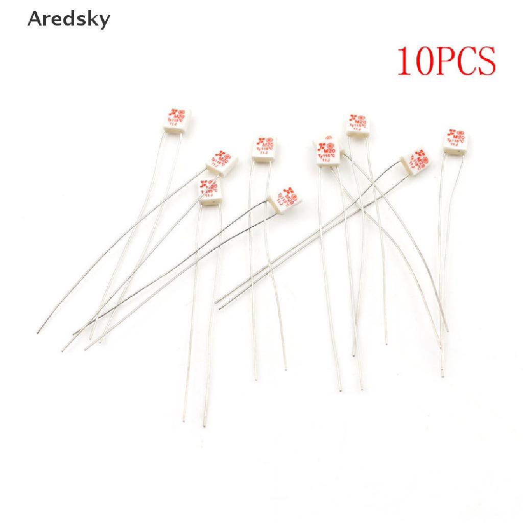 Bộ 10 Linh Kiện Điện Tử M20 TF 115°C Cầu Chì Nhiệt 250V 2A 0 0 0 0 0 Hot