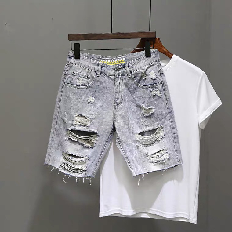 Quần Short , Quần Sọt Jean Nam Clend Fashion Chất Liệu Demin Co giãn Thoáng Mát Thời Trang Cao Cấp KV52