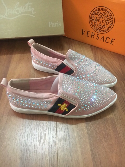 Giày lười nữ đính đá hàng thiết kế, hàng cao cấp | BigBuy360 - bigbuy360.vn