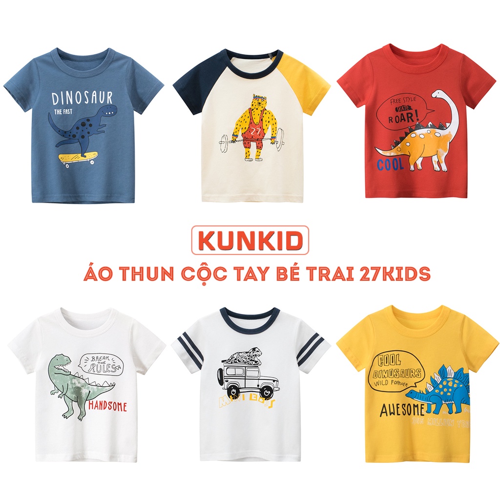 Áo phông bé trai cao cấp 27KID - Áo thun bé trai 27KIDS