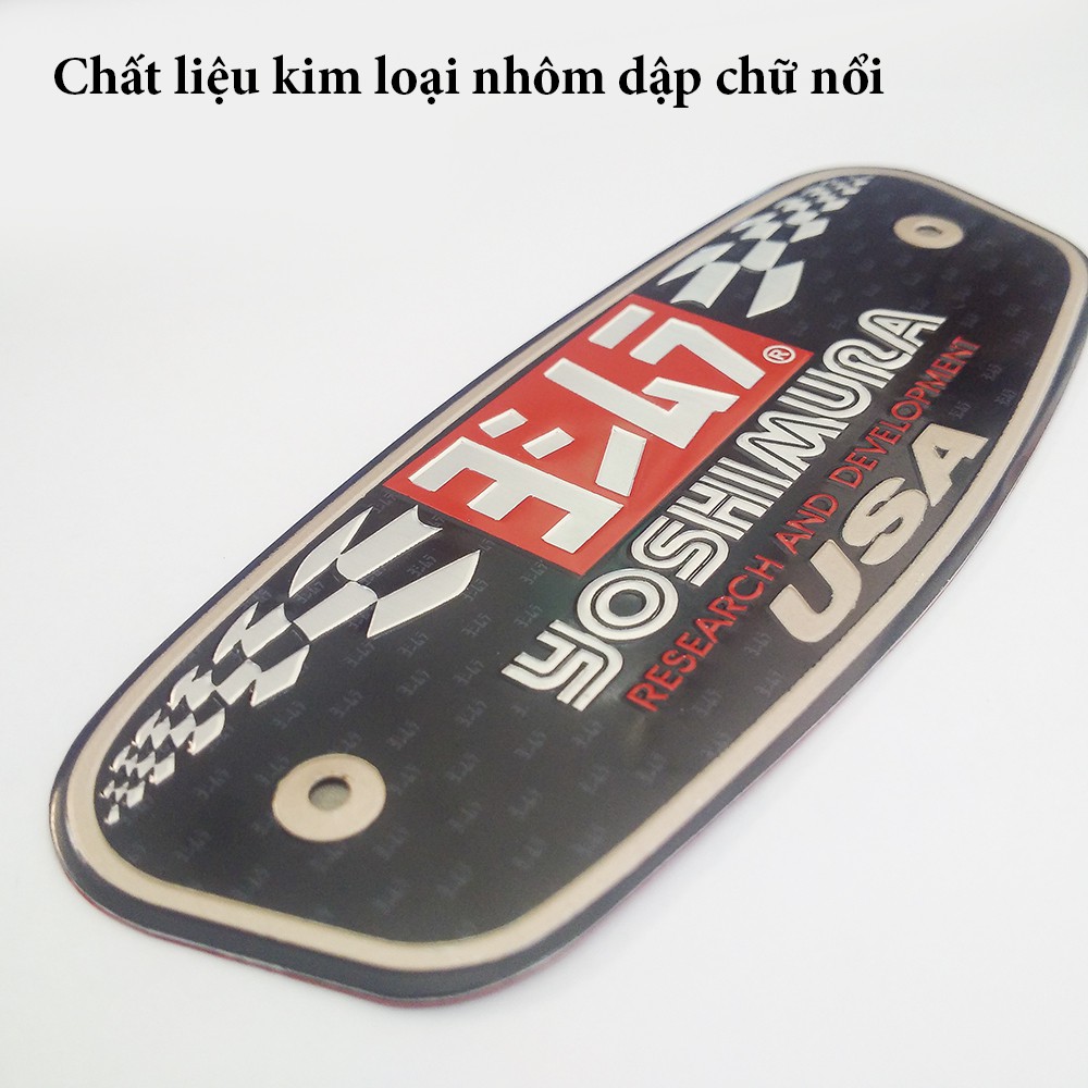 Tem dán pô xe, dán cản pô xe - Nhôm nổi JH120