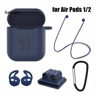Set vỏ bảo vệ và phụ kiện silicon cho Airpods 1/2