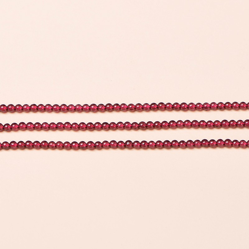 4a tự nhiên garnet hạt rời tự làm đồ trang sức pha lê