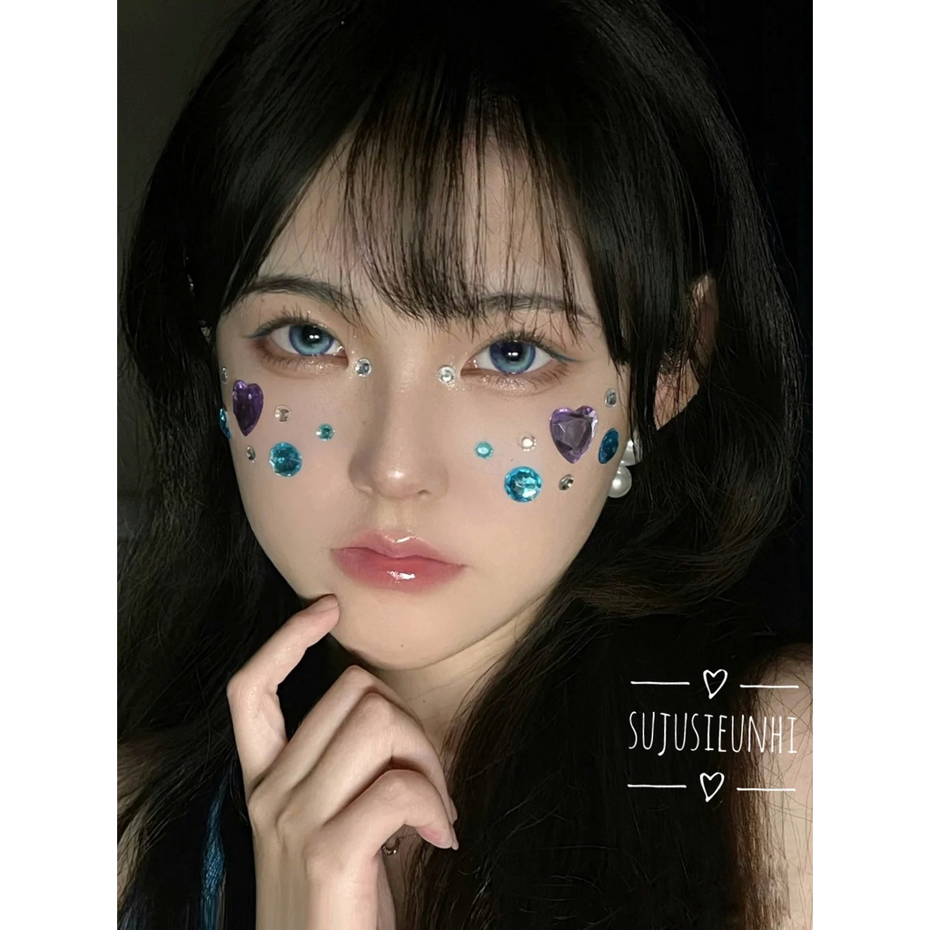 Tổng hợp các mẫu đá dán mắt makeup đính mặt trang điểm chuyên nghiệp
