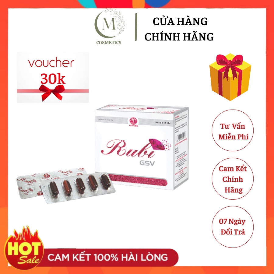 Viên uống hỗ trợ làm đẹp da RUBY GSV
