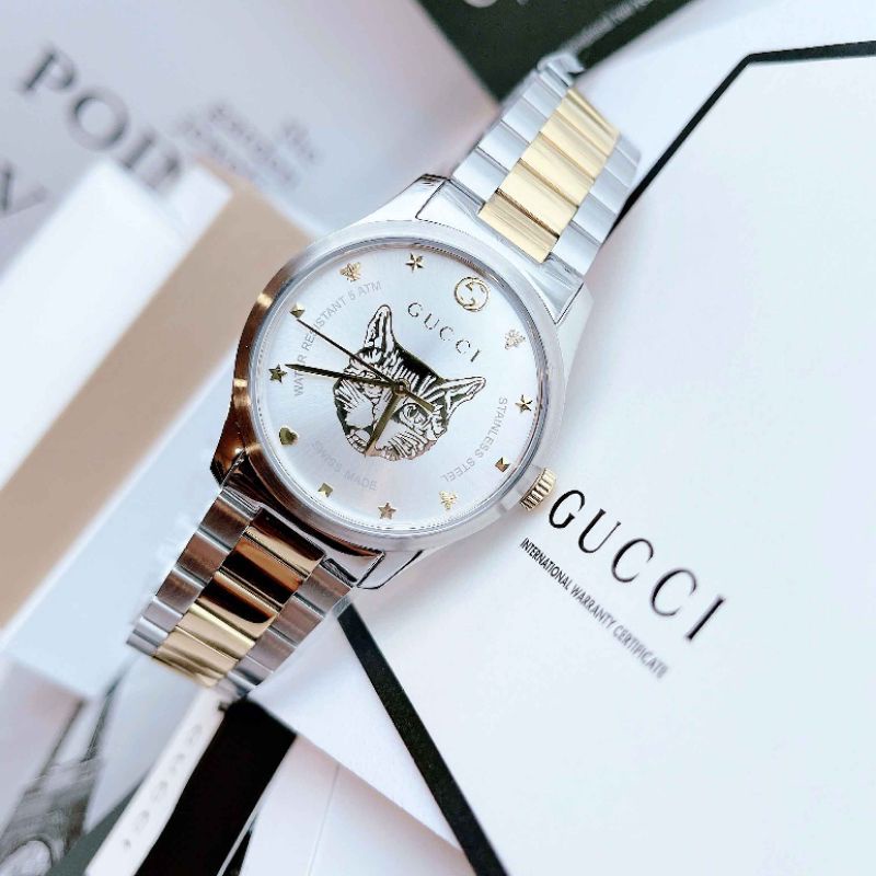 Đồng Hồ Đôi Nam Nữ GC gucci 1264074 quai kim loại