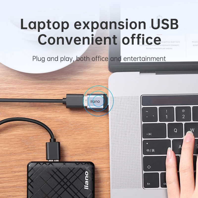 Đầu chuyển đổi LLANO OTG giúp chuyển cổng USB-C sang USB | BigBuy360 - bigbuy360.vn