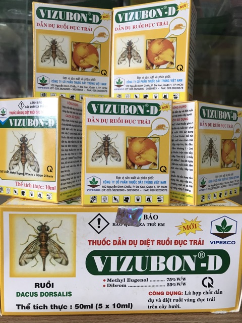 VIZUBON - D chế phẩm dẫn dụ và diệt ruồi vàng
