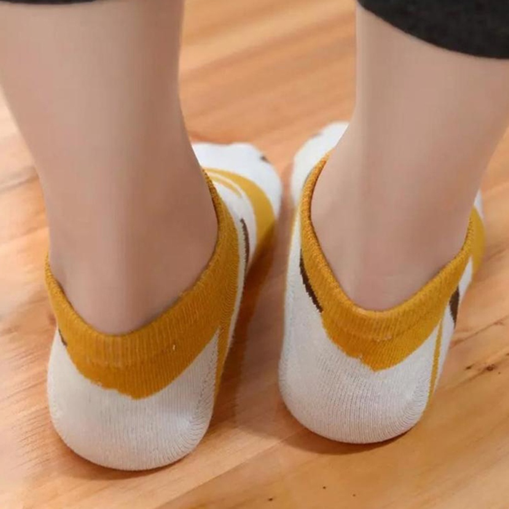 Tất nữ mềm mại in hình chân mèo đáng yêu