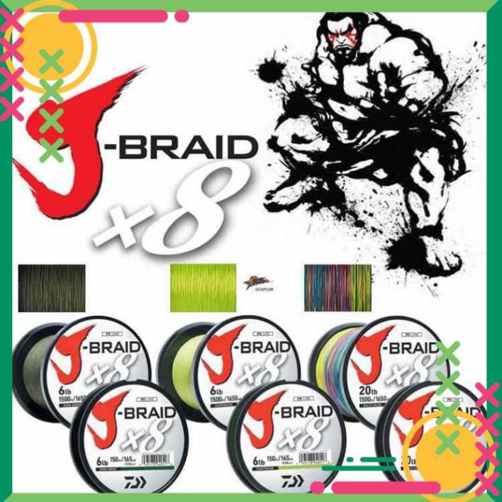 [SALE]  Dù câu cá X8 Jbraid 7 màu Nhật 100m chất lượng - Top1VN