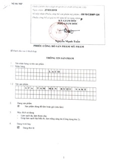 Sữa tắm Laco