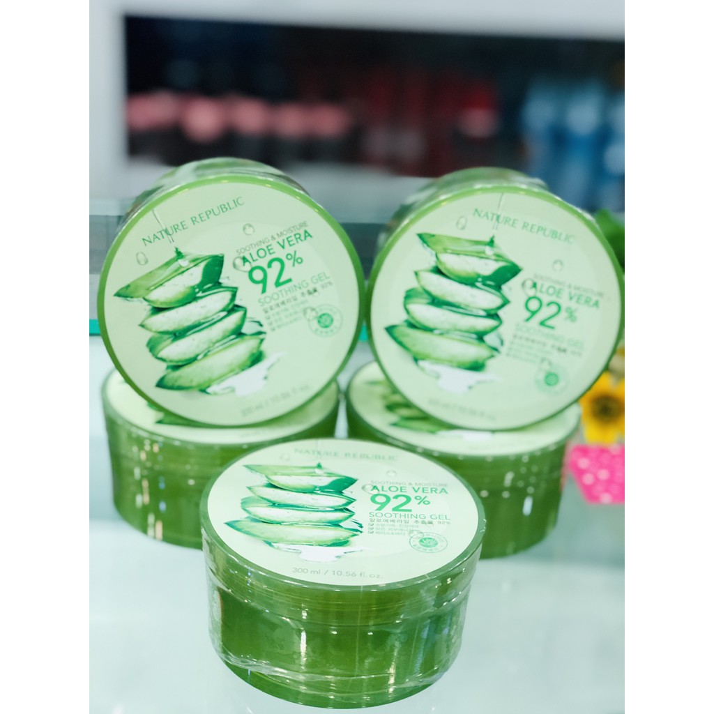 Gel Dưỡng Da Lô Hội Nature Republic Aloe Vera 92% Soothing Gel (300ml)