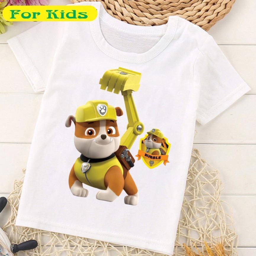 Áo thun đội chó cứu hộ trẻ em | Áo Paw Patrol tay ngắn cho bé trai | bé gái đẹp PA06
