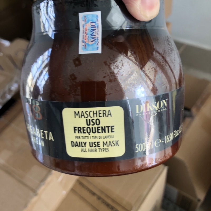 [+Tặng mũ trùm] BỘ DẦU GỘI Ủ DIKSON ARGABETA DAILY SUÔN MƯỢT HÀNG NGÀY ITALY 500ML