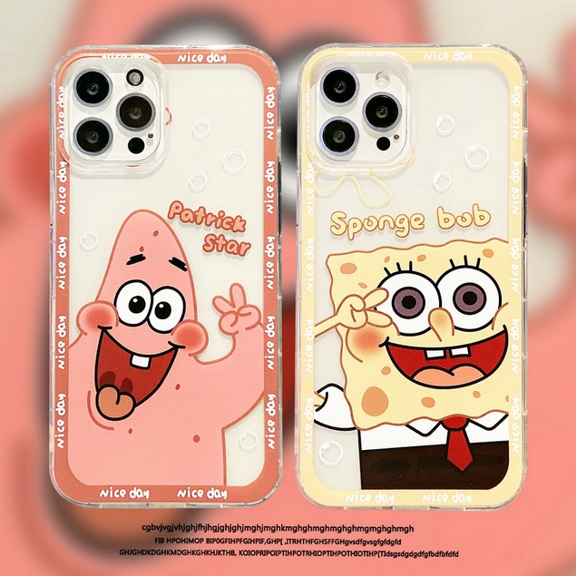 Casing Xiaomi Mi 11T 11 10T 9 8 A3 A2 SE POCO M4 M3 5G Note 10 Lite Pro 5G 9T K20 SpongeBob Patrick Star Style Airbag Shockproof Tpu Clear Soft Phone Case Full Back Cover HLE 05