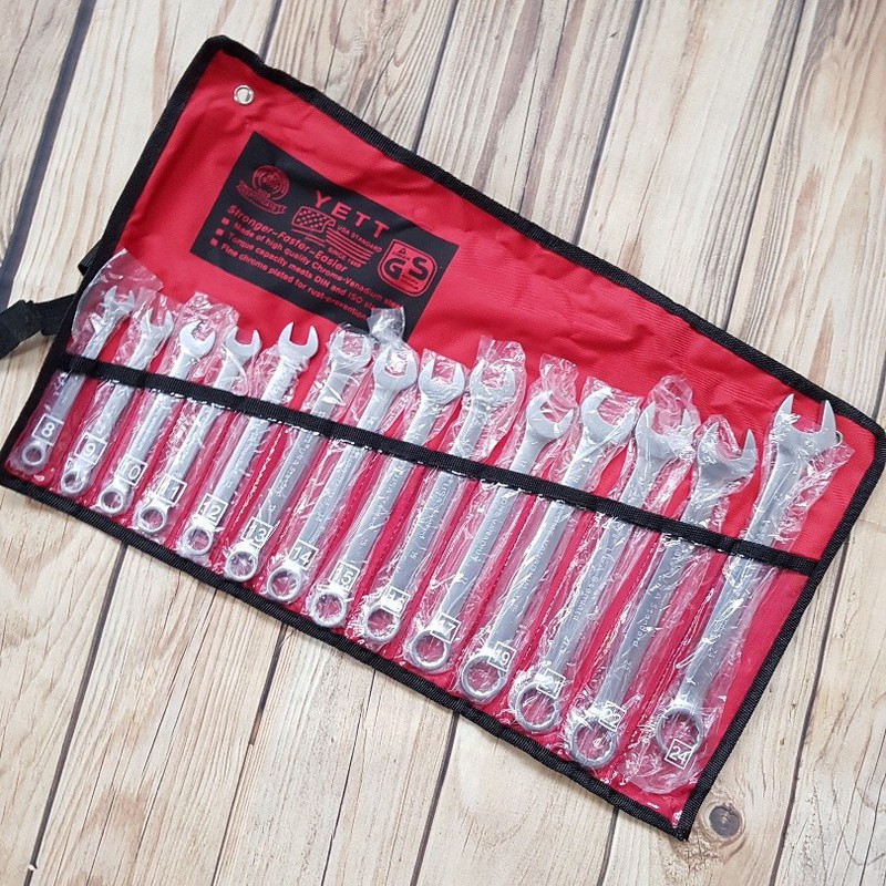 Bộ cờ lê yetl 8-24mm 14 chi tiết chính hãng loại 1